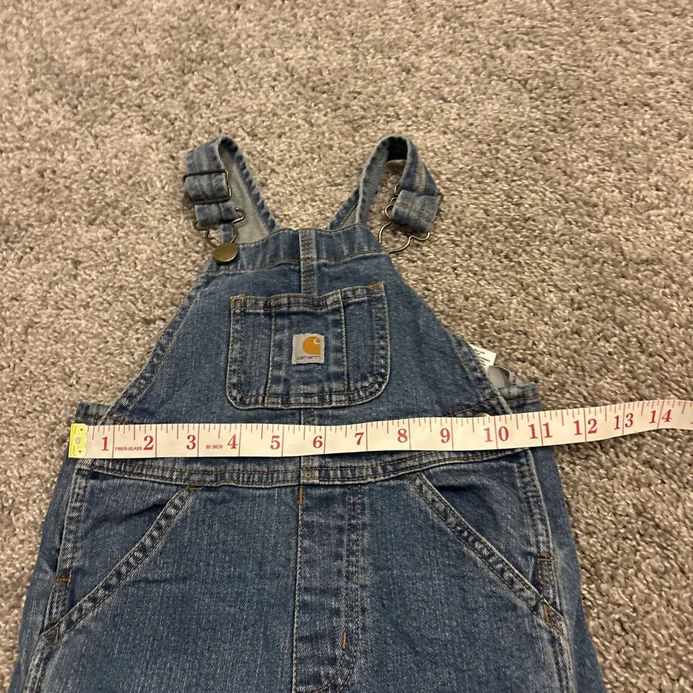 Carhartt Bib Overalls 3T Boys Girls Denim Sanforized Master Cloth Classic Jean